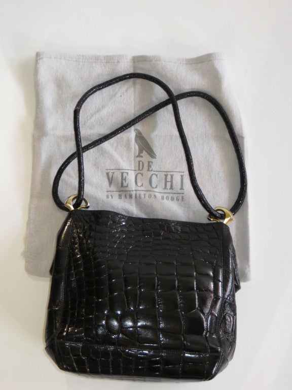 DeVecchi american alligator shoulder bag