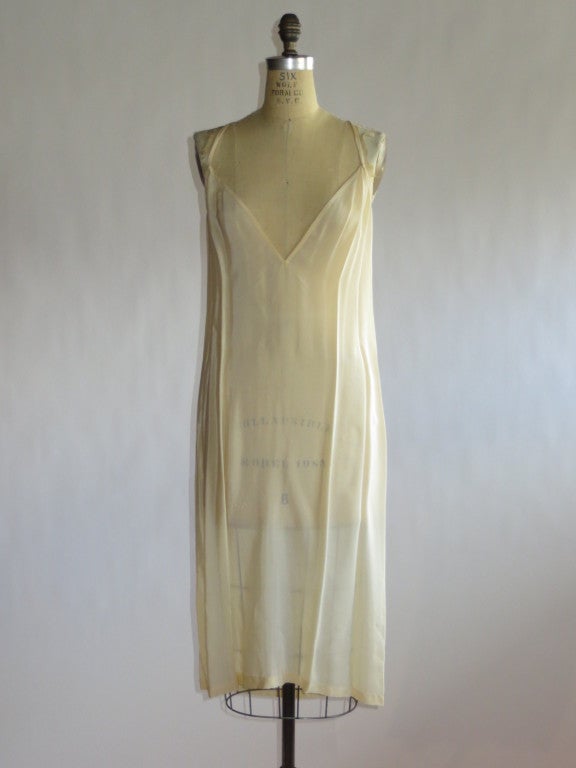 Karl Lagerfeld Chloe Silk  dress and silk slip For Sale 3