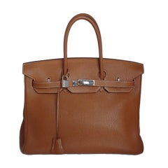Authentic Hermès Birkin 35 Togo Gold Authentic Hermès Birkin 35 Togo Gold