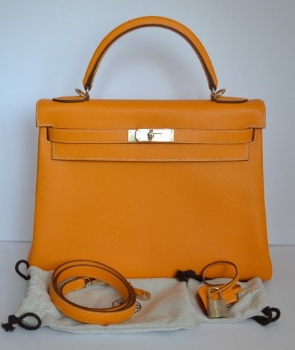Hermes Kelly 32 Candy Jaune d?Or