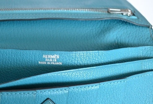Hermes Bearn wallet Turquoise 3