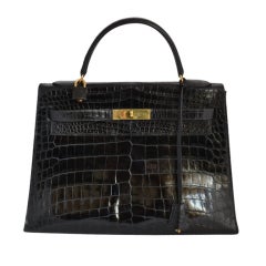 Hermes Kelly 32 Porosus crocodile