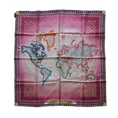 Louis Vuitton scarf Map