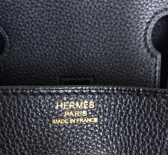 Hermes Birkin 30 Togo black Gold hardware 4