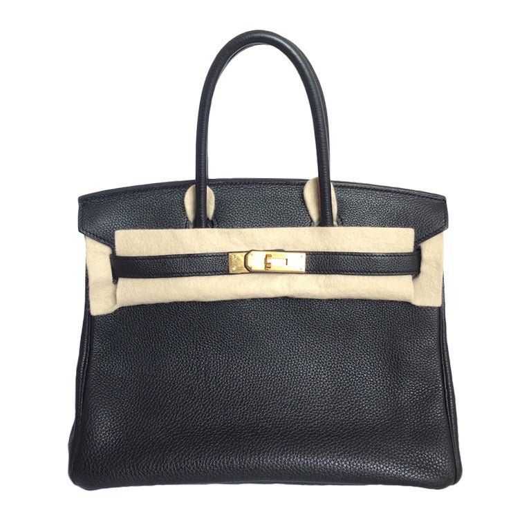 Hermes Birkin 30 Togo black Gold hardware