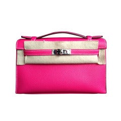 Hermes Kelly Cut Rose Tyrien