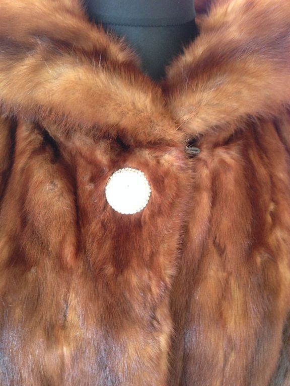 Henri Bordand Sable Fur coat In Excellent Condition For Sale In Paris, FR