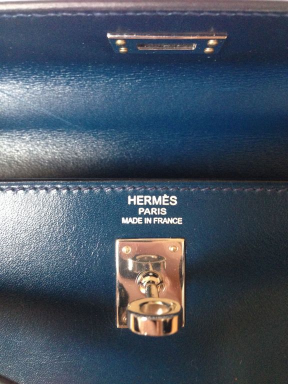 Hermès Kelly 25 Bleu Abysse Box Kalbsleder Box Kalbsleder Bleu Abysse 2