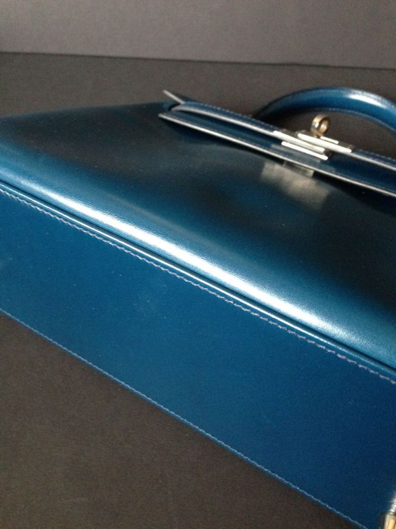 Hermès Kelly 25 Bleu Abysse Box Kalbsleder Box Kalbsleder Bleu Abysse 3