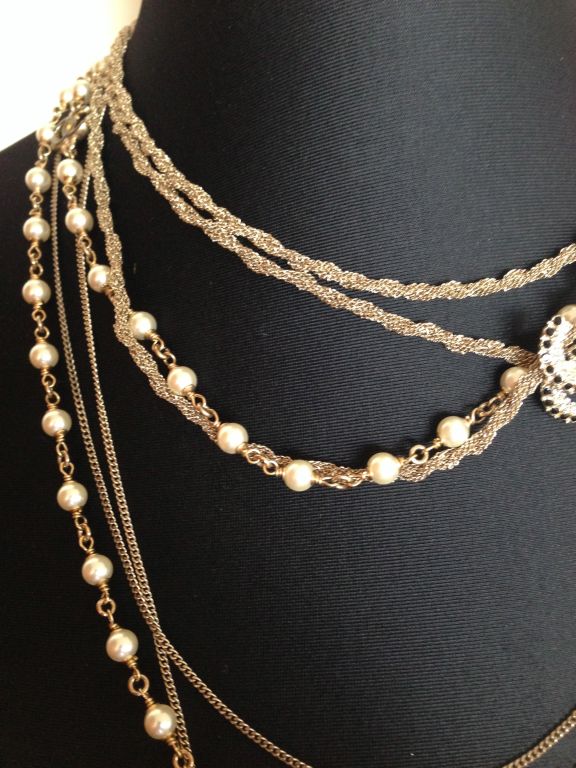 Chanel necklace Sautoir Pearls In New Condition In Paris, FR