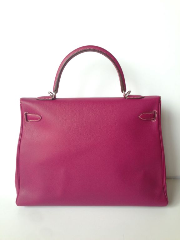 Hermes Kelly 35 Candy Tosca  Epsom In New Condition In Paris, FR