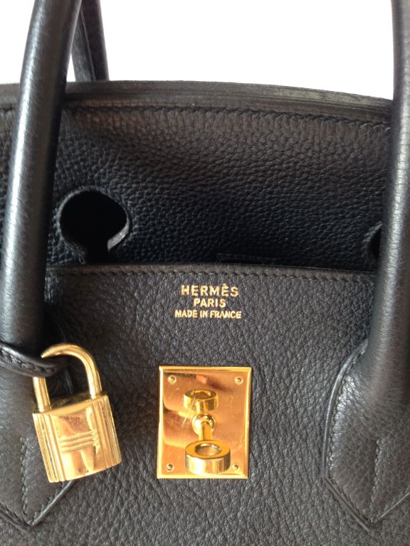 Hermès Birkin 35 Togo black gold hardware 4