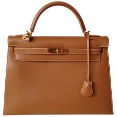Hermès Kelly 32 sellier Epsom Gold ghdw