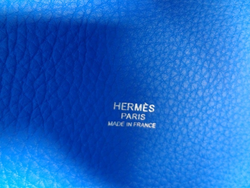 Hermes Picotin MM Bleu Hydra. Taurillon Clemence 4