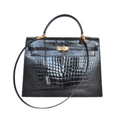 Authentic Hermès Kelly 35 crocodile Porosus