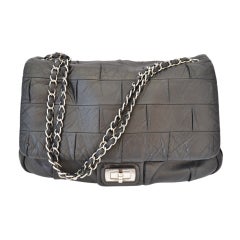 Chanel handbag Lamb skin 2.55 clasp. Jumbo size