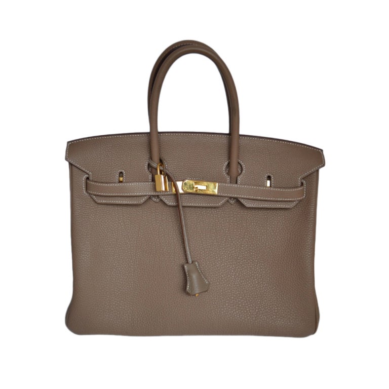 Authentic Hermès Birkin 35 Etoupe Togo