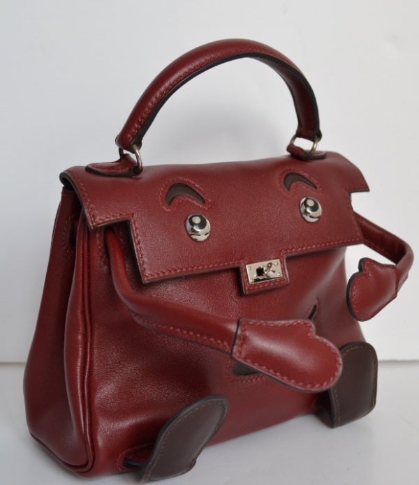Hermes Kelly Idole (Kelly Doll) Gulliver Rouge Hermes In Excellent Condition In Paris, FR