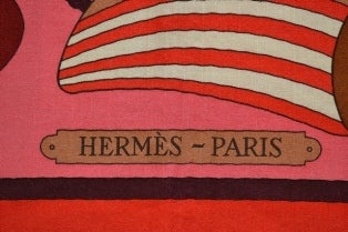 Hermes Cashmere Shawl Thalassa

 

Tones are red and pink

Cashmere 65% Silk 35%

It measures 140cm by 140cm or 55 x 55 inches

 

Condition: New condition.

The shawl has never been worn.

There are no pulls, stains, holes or