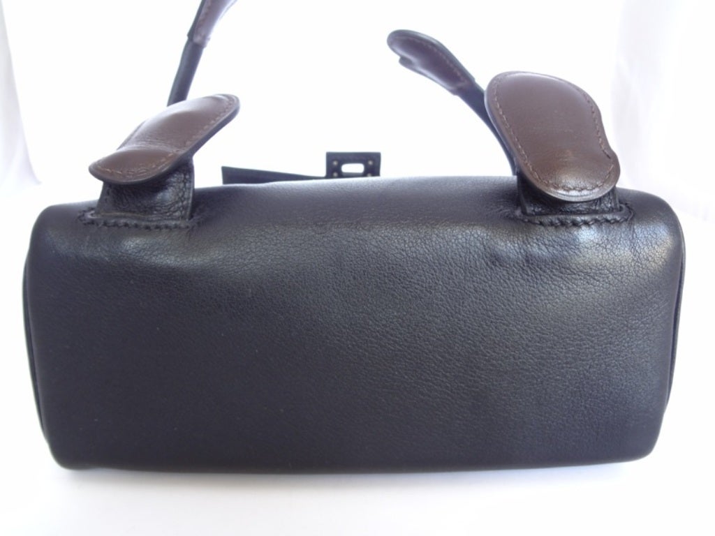 Hermes Kelly Idole (Kelly Doll) Gulliver Black In Excellent Condition In Paris, FR