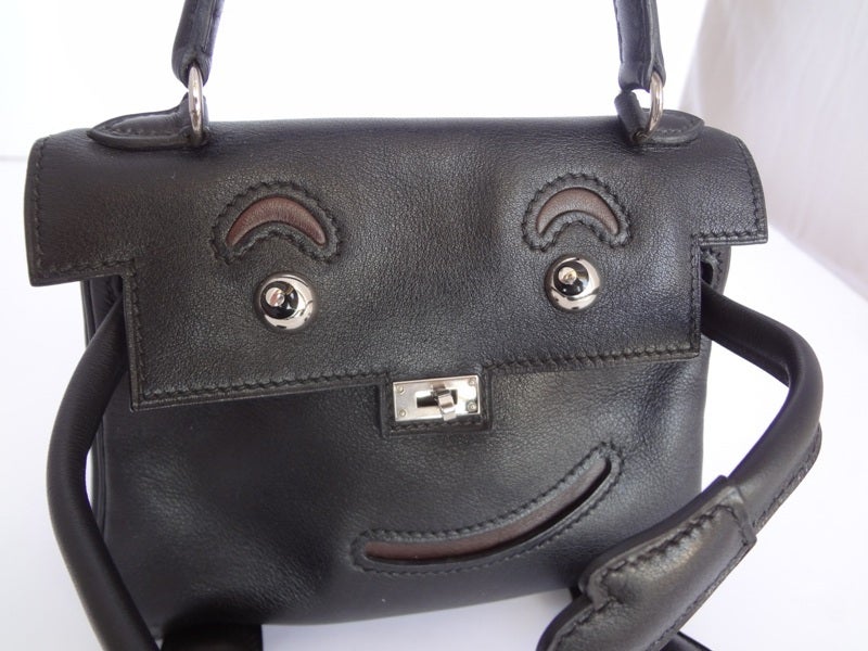 Hermes Kelly Idole (Kelly Doll) Gulliver Black. Very rare