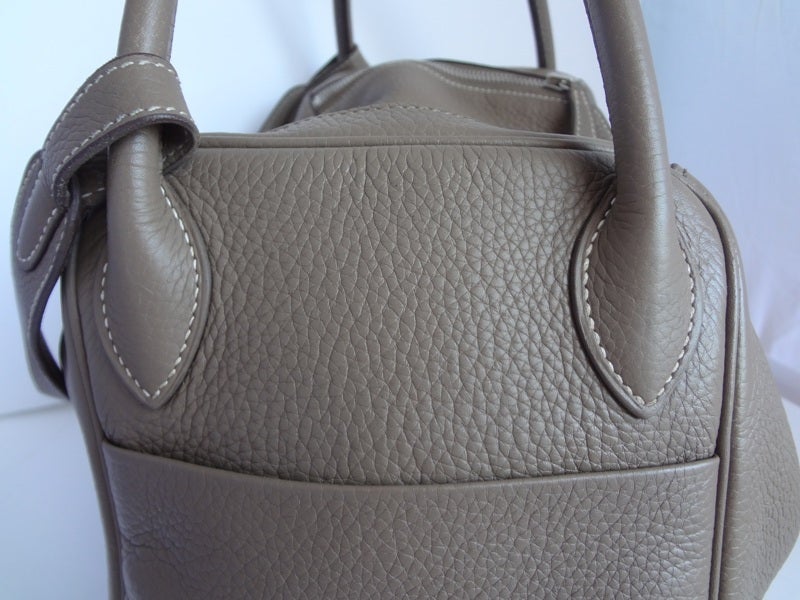 Hermes Lindy 30 Etoupe Taurillon Clemence at 1stdibs  