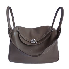 Hermes Lindy 30 Etoupe Taurillon Clemence