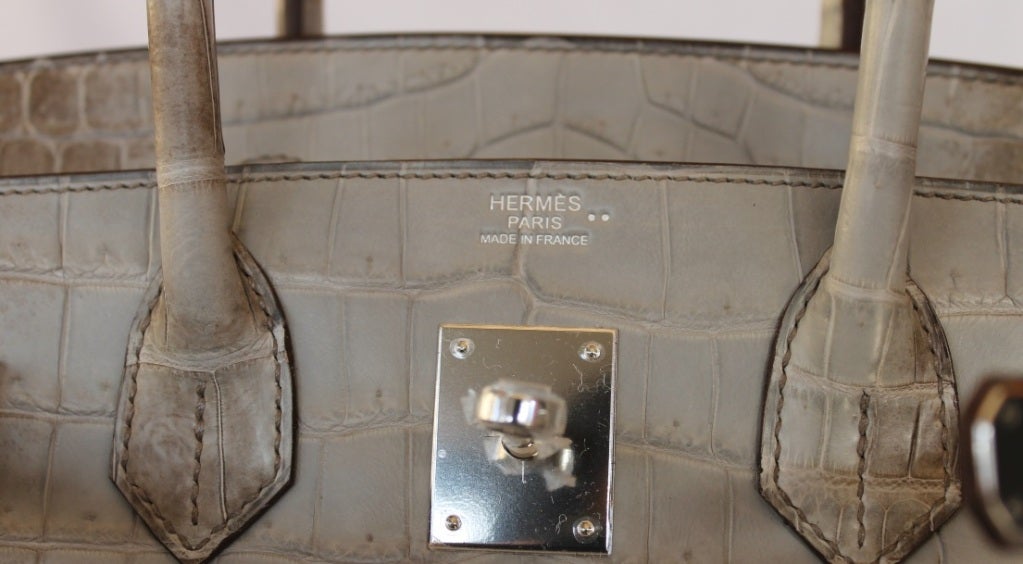 Authentic Hermès Birkin 30 Himalayan Cendre 3