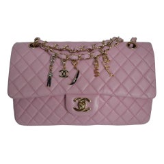 Chanel Timeless Charms Valentine Day Pink Lamb skin