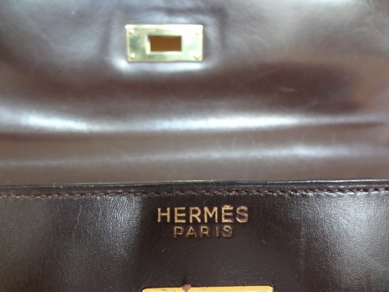 Hermes Kelly 32 handbag brown box 7