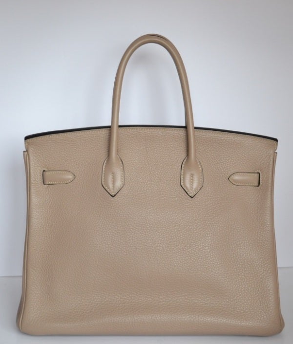 Authentic Hermès Birkin 35 Togo Gris Tourterelle
