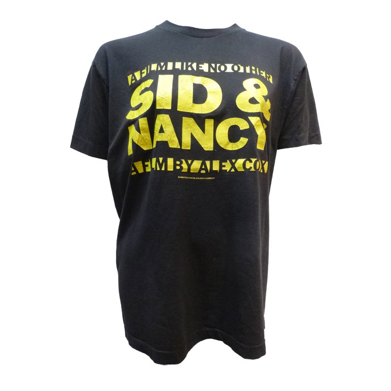 Sid And Nancy 1986 Alex Cox Film Vintage Tee Shirt Sid Vicious For Sale