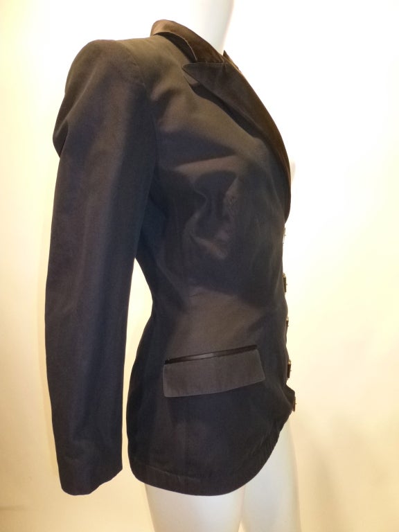 Women's Jean Paul Gaultier 80s Bondage-Inspired Tuxedo Jacket For Sale