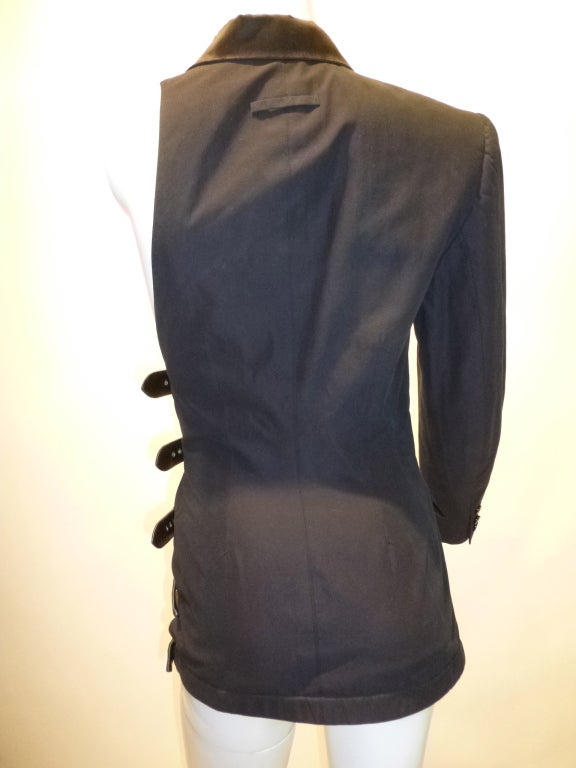 Jean Paul Gaultier 80s Bondage-Inspired Tuxedo Jacket For Sale 1