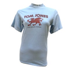 Vintage 1970s Tom Jones Tee Shirt Welsh Wizard