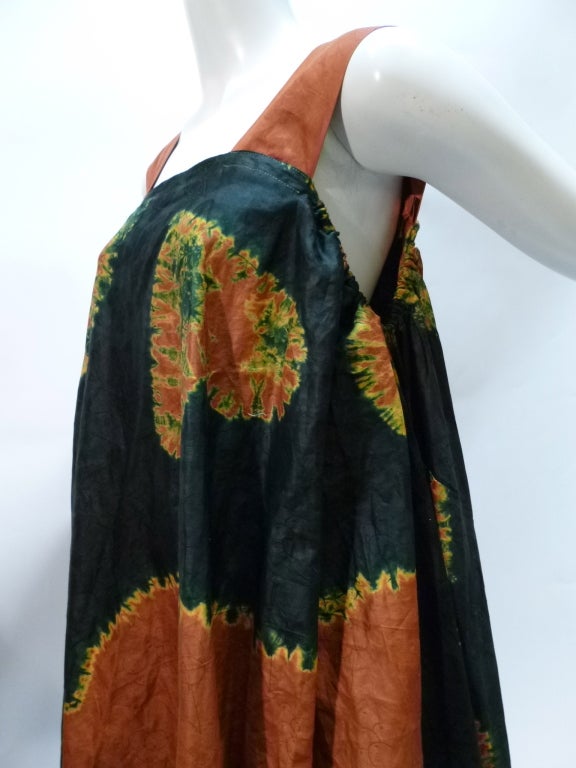 Wonderful Japanese Vintage 1980s Tie-Dyed Tent Dress