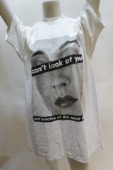 Vintage 1980s WilliWear Tee Shirt with Barbara Kruger image For 