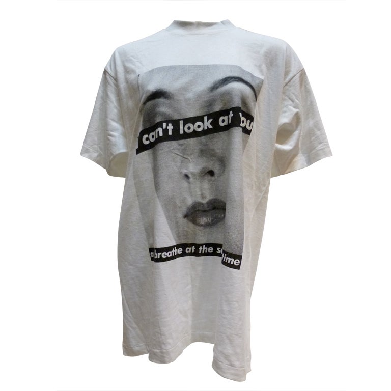 Vintage 1980s WilliWear Tee Shirt with Barbara Kruger image