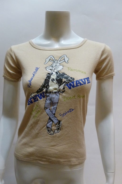 Sire Records Vintage 1970s T-Shirt Bugs Bunny Ramones Hell