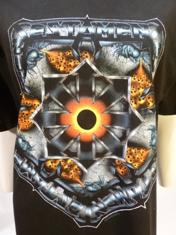 Testament vintage t-shirt for their fifth LP The Ritual, released in 1992.

Stated size L. Bust: 20