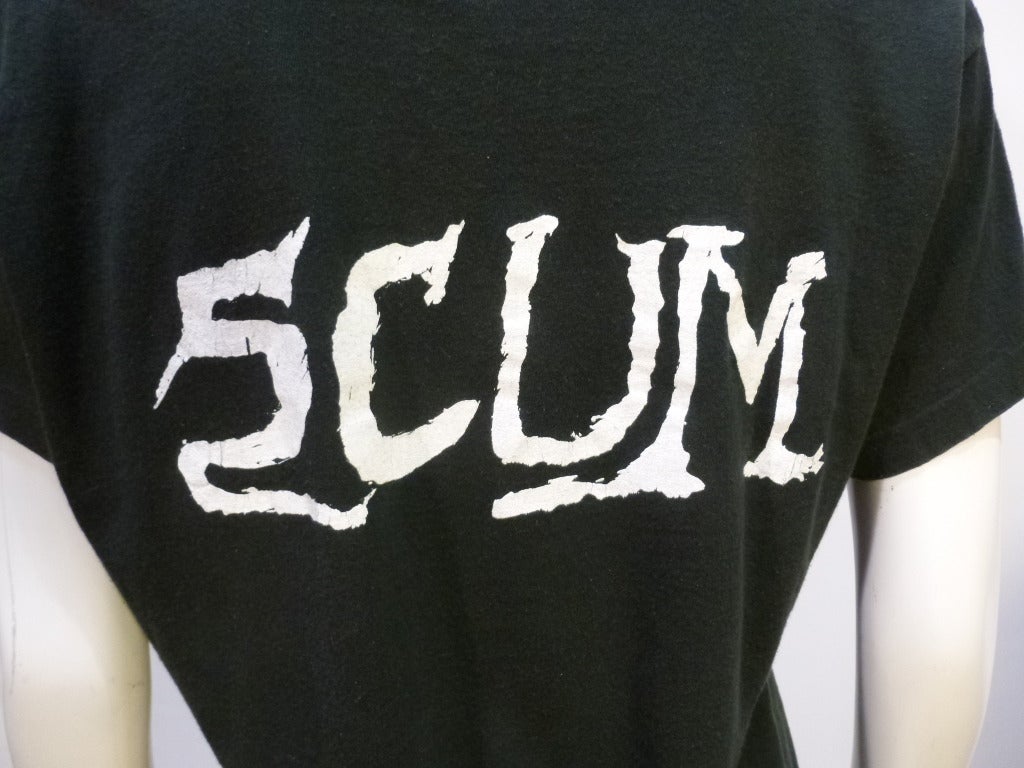 Killer Vintage 1987 Tee shirt Napalm Death Debut LP Scum In Excellent Condition For Sale In Long Island City, NY