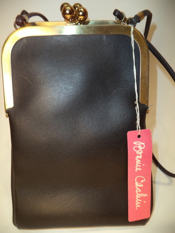 Vintage Deadstock Bonnie Cashin For Coach Leather Handbag 1968 Coty Award For Sale 2