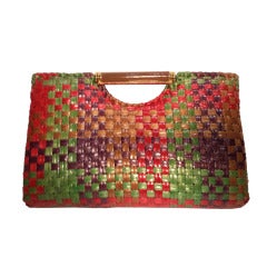 Vintage RODO Firenze Wicker Clutch Handbag NM