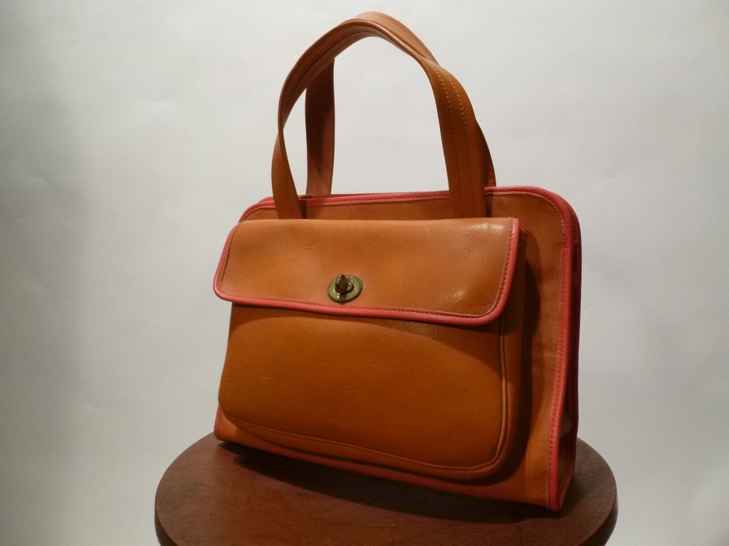 Women's Vintage Bonnie Cashin For Coach Leather Handbag 1968 Coty Award For Sale