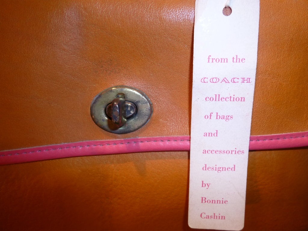 Vintage Bonnie Cashin For Coach Leather Handbag 1968 Coty Award For Sale 5