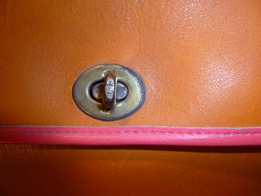 Vintage Bonnie Cashin For Coach Leather Handbag 1968 Coty Award For Sale 6