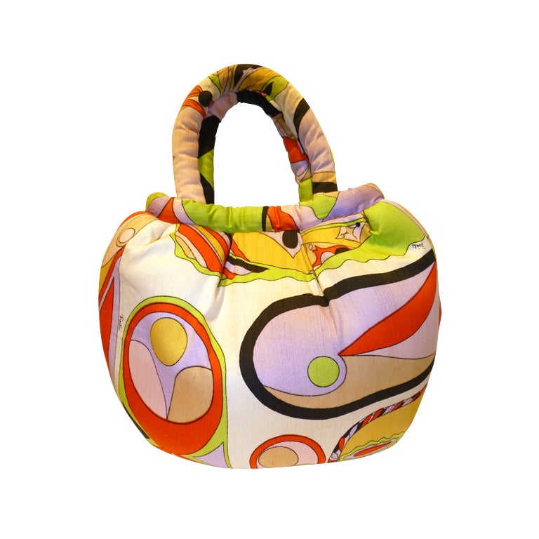 Emilio Pucci Silk Handbag For Sale