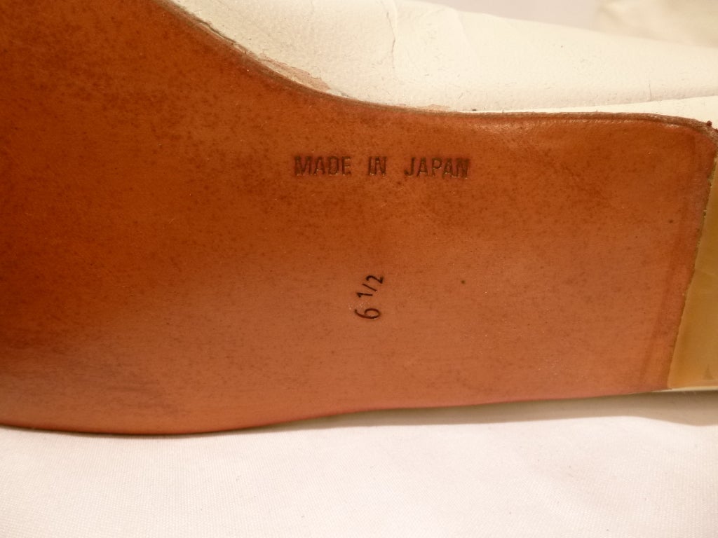 Women's Unworn Courrèges White Patent Leather Boots In Original Box