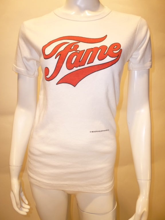 Promotional t-shirt from 80's music school inspired TV show, Fame. 

Bust: 15.5