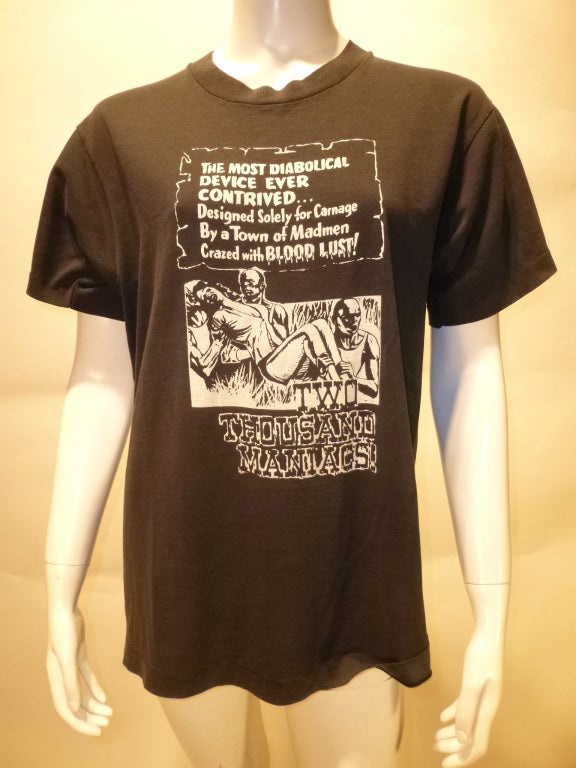 Promotional Vintage 80s Tee for 'Two Thousand Maniacs' 1964 film